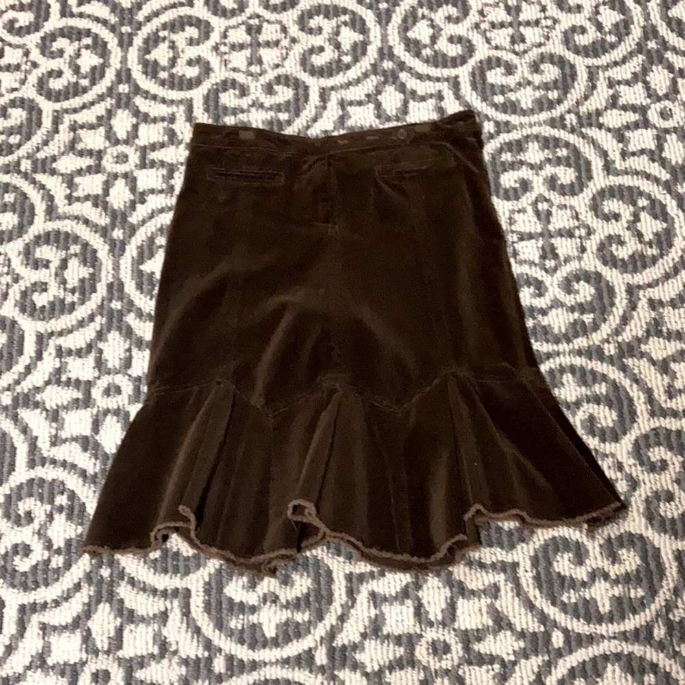 Corduroy skirt.